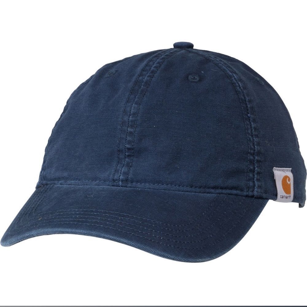 Carhartt OS Navy Cotton Canvas Unisex Baseball Cap